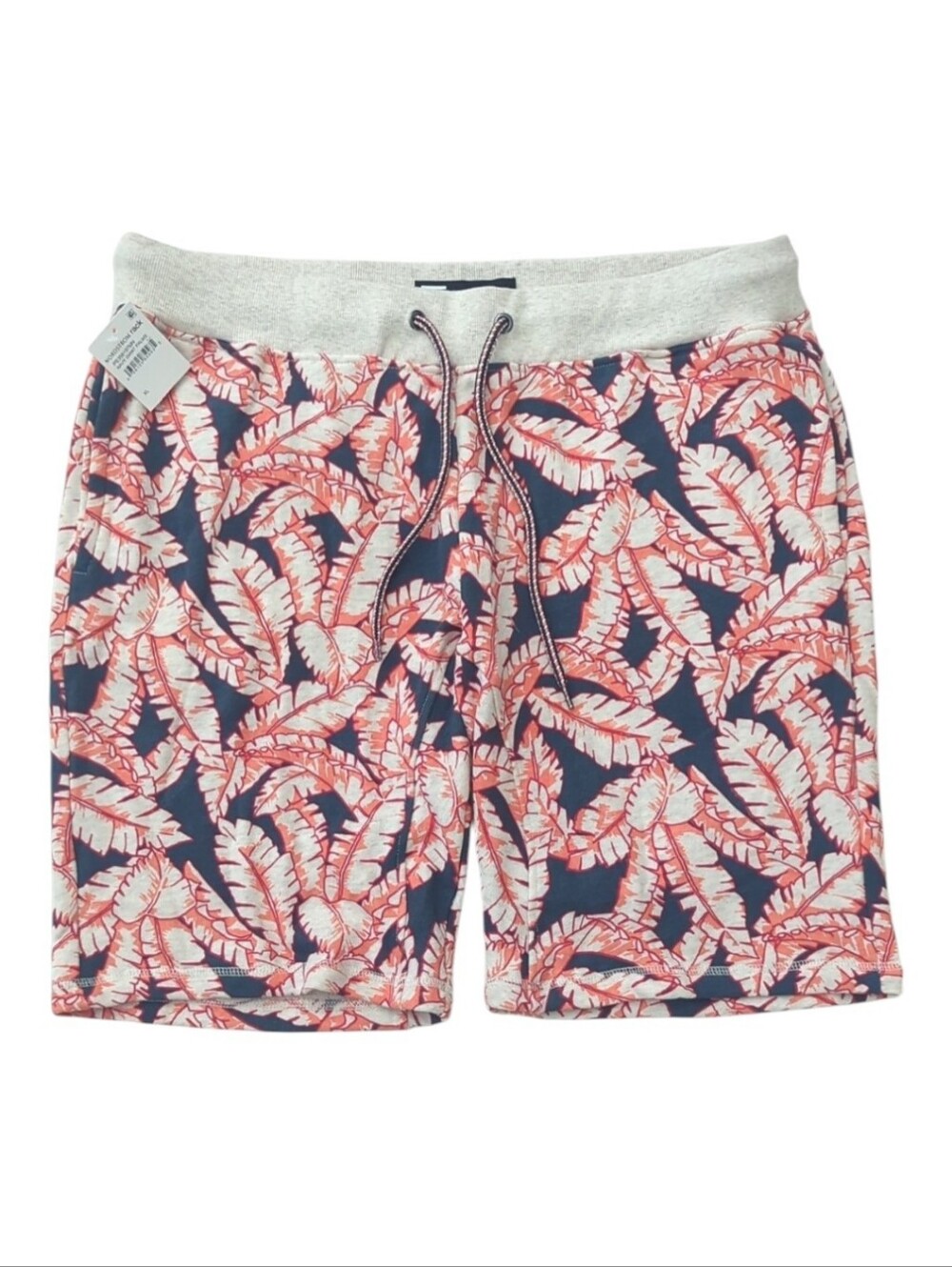 Public Opinion Sweat Shorts Men's Small Hawaiian Cotton Blend Drawstring XL